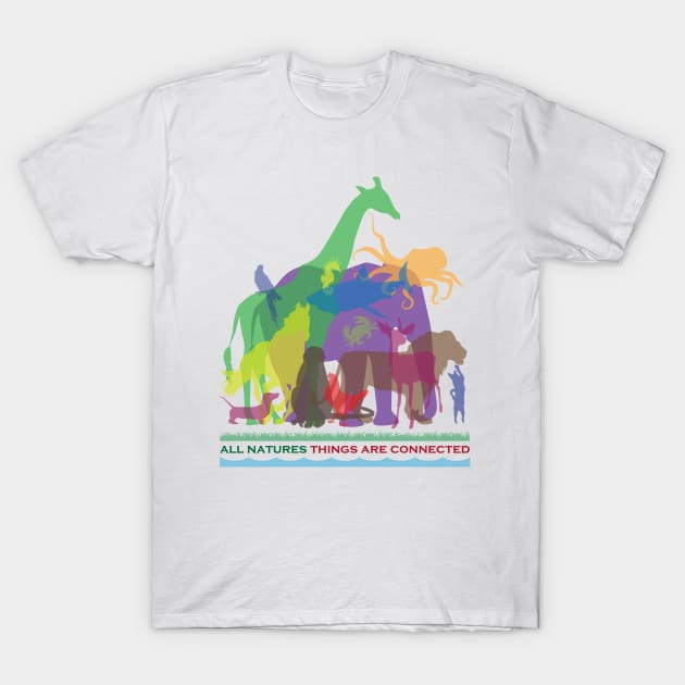 All Natures Things are Connected T-Shirt by silvercloud